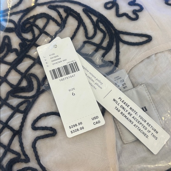 Anthropologie Maeve Puff Sleeve Mini Dress Size 6 Stunning and Brand New! NWT - Picture 5 of 7